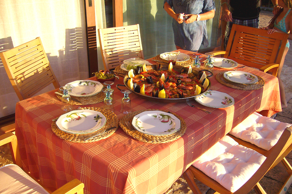 Paellacooking auf der Finca