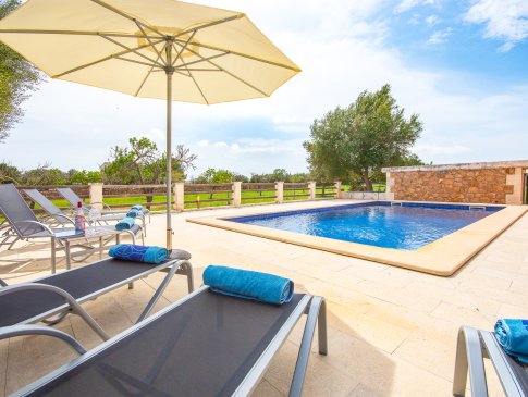 Poolbereich, Finca Can Cuixa, Can Picafort