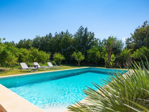 Wunderbar eingewachsener Poolbereich, Finca Son Fornes, Buger