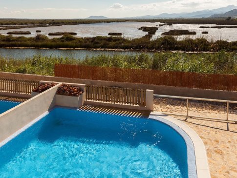 Pool mit Blick aufs Naturschutzgebiet, Villa Jeronimo, Playas de Muro