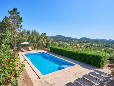Poolbereich mit Panoramablick ins Umland, Finca Redona, Alqueria Blanca