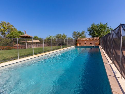 Der Pool kann auf Anfrage eingezäunt werden, Finca Na Parra, Santanyi