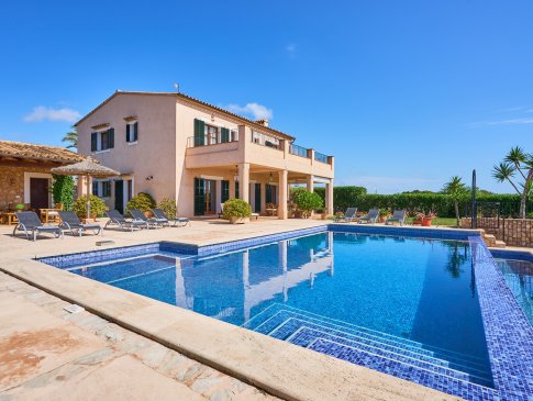 Zugang in den Pool über Stufen, Finca Can Veritat, Cala D'Or