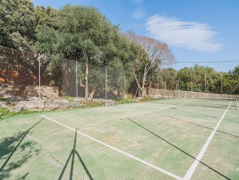 Eigener Tennisplatz, Finca Can Romani, Pollensa
